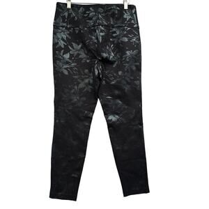 Soft Surroundings Leggings M Twilight Floral Witchy Whimsigoth Athleisure Black